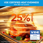 26.4 QT 10-in-1 French Door Air Fryer Toaster Oven Combo, Stainless Steel