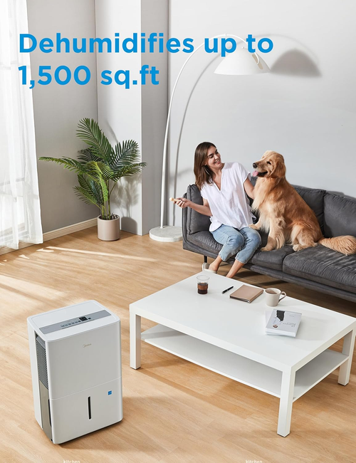 1,500 Sq. Ft. Dehumidifier | 22 Pint | Energy Star | Reusable Filter