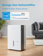 1,500 Sq. Ft. Dehumidifier | 22 Pint | Energy Star | Reusable Filter