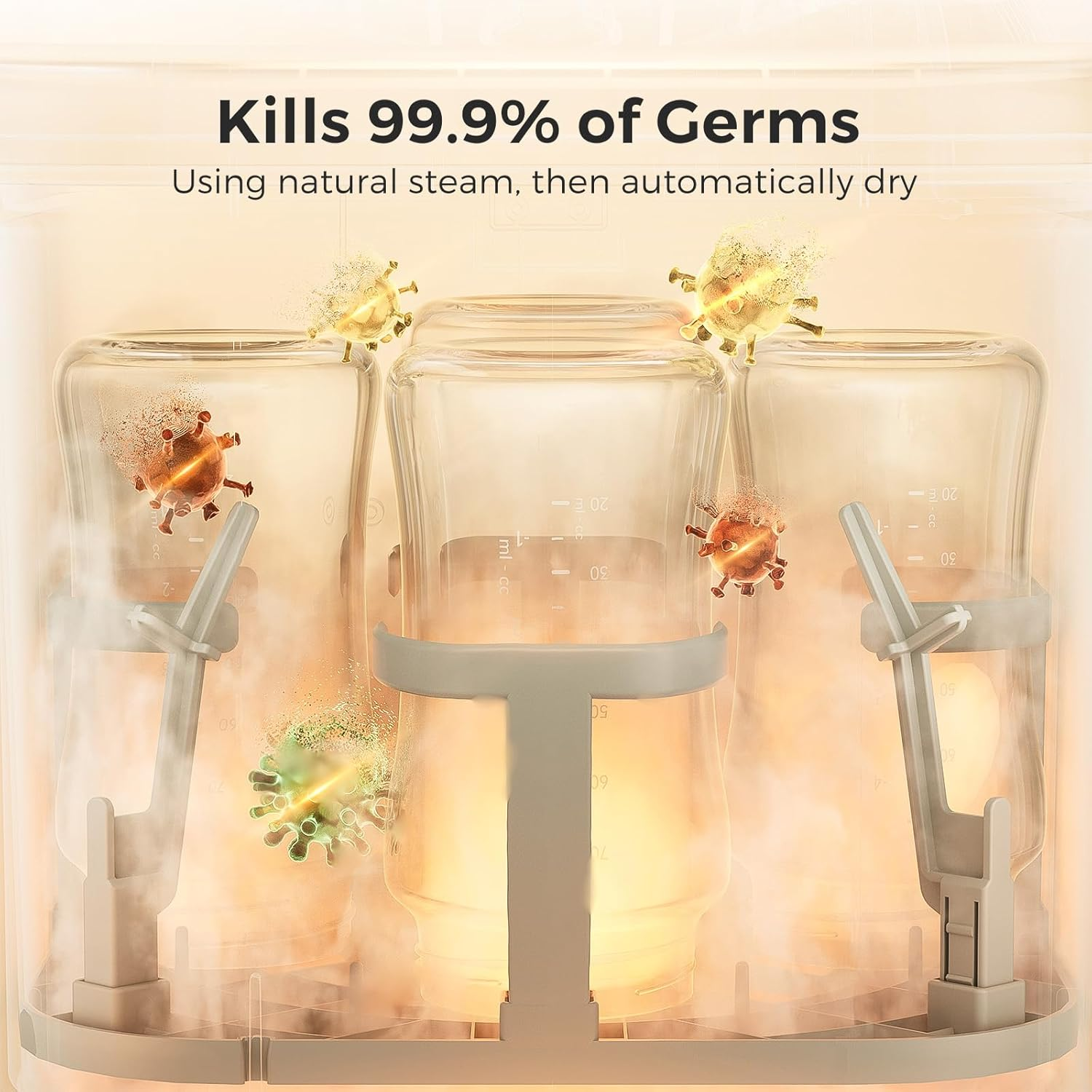 All-in-One Baby Bottle Washer & Sterilizer for Busy Parents