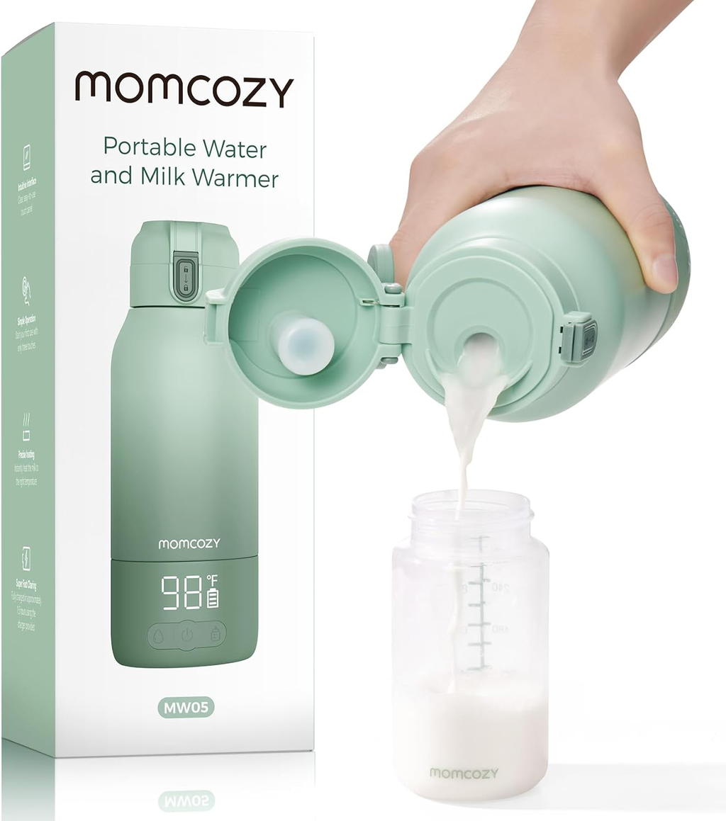 Rechargeable Portable Bottle Warmer – Fast Warm Breast Milk & Water, 17oz All‑Day Capacity