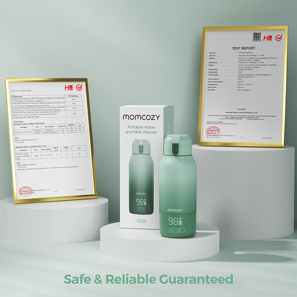 Rechargeable Portable Bottle Warmer – Fast Warm Breast Milk & Water, 17oz All‑Day Capacity