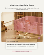 Smart WiFi Baby Monitor with Camera & Audio | 5” 1080P, Night Vision, Motion & Cry Detection