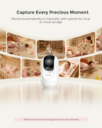 Smart WiFi Baby Monitor with Camera & Audio | 5” 1080P, Night Vision, Motion & Cry Detection